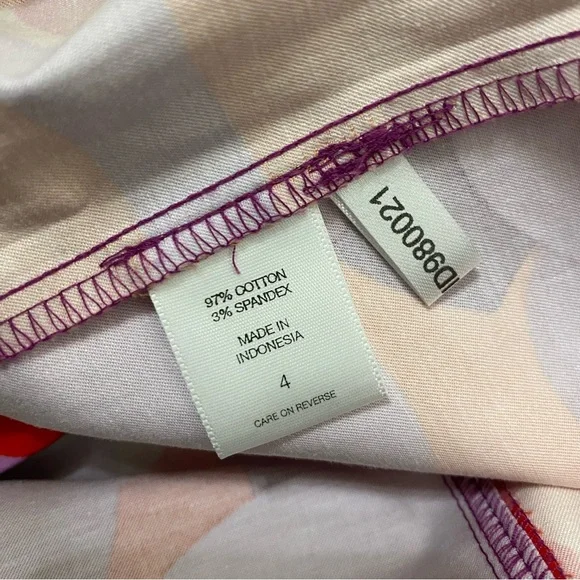 New York & Company vibrant multicolor floral abstract print pencil skirt size 4 - Picture 9 of 9